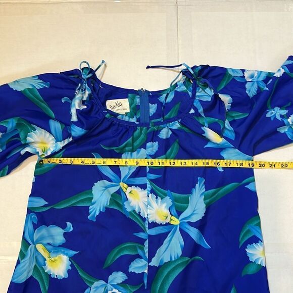 Vintage Ja-na of Hawaii women’s floral maxi dress with pocket size 10 - Picture 11 of 12